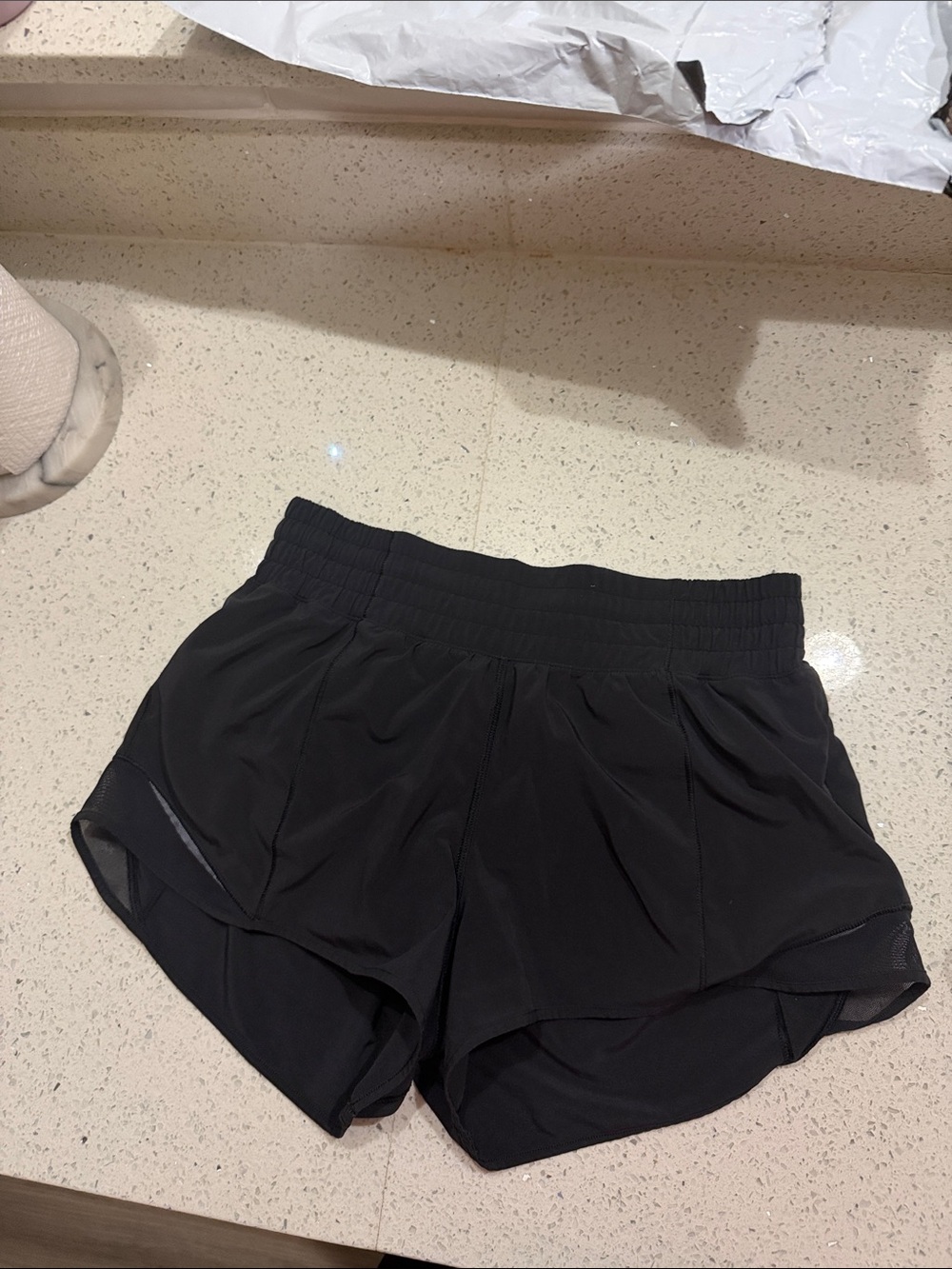 lululemon athletica Black Athletic Layered Running Shorts